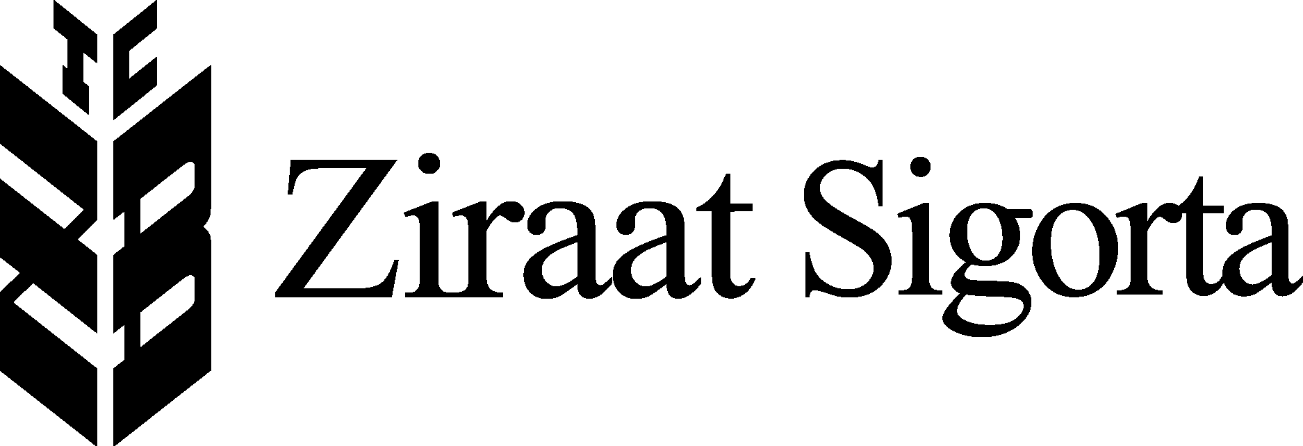 Ziraat Sigorta Black Logo Vector Logo